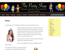 Tablet Screenshot of partyshop-mold.co.uk